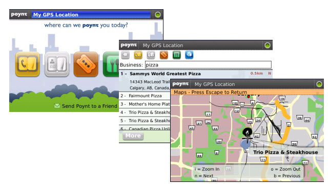 Poynt: local search for Blackberry